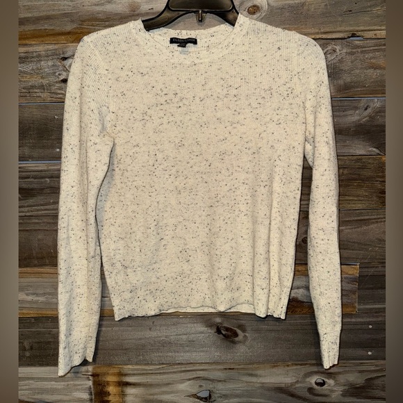 Eileen Fisher Beige Organic Cotton pullover- beige color with speckles -size PP - Picture 1 of 5